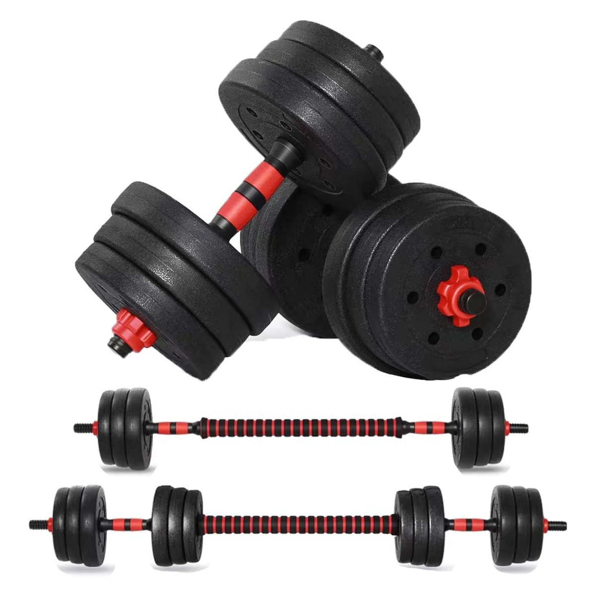 Deporte - Juego de Pesas Ajustables 3 en 1 de 40kg